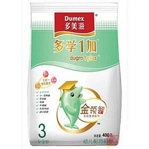 多美滋多学1加配方奶粉3段400g(原味...