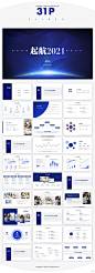 【商务】蓝色极简年终总结及工作规划15PPT模板由安娜娜设计制作，共31页，属于静态PPT模板，支持16:9显示，评价高达4.8分（满分5），非常精美实用的PPT模板，欢迎购买下载使用。