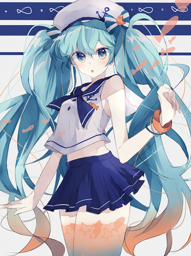 miku~（可放大）  #初音# #二次...