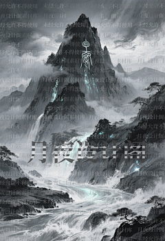 月夜啸声采集到素材采集-大气水墨