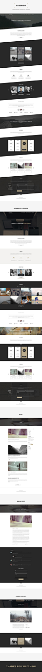 Glissando – Creative Minimal Onepage PSD Template : Glissando is a minimalistic and elegant PSD template. It could be used for different type of sites, such as portfolio, agency, landing page and all kind of business sites. If you want to amaze your custo