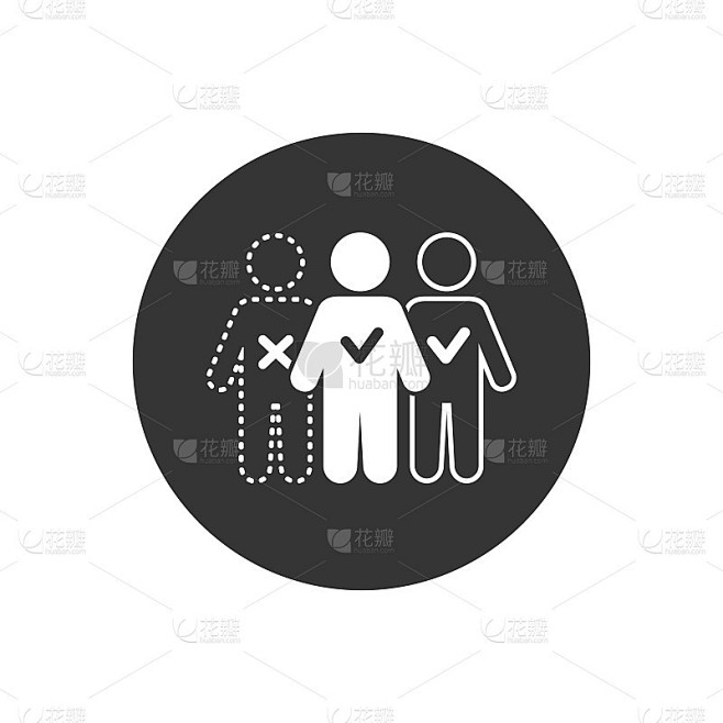 缺席矢量插图可以用于主题出席，缺席，会议图标的概念