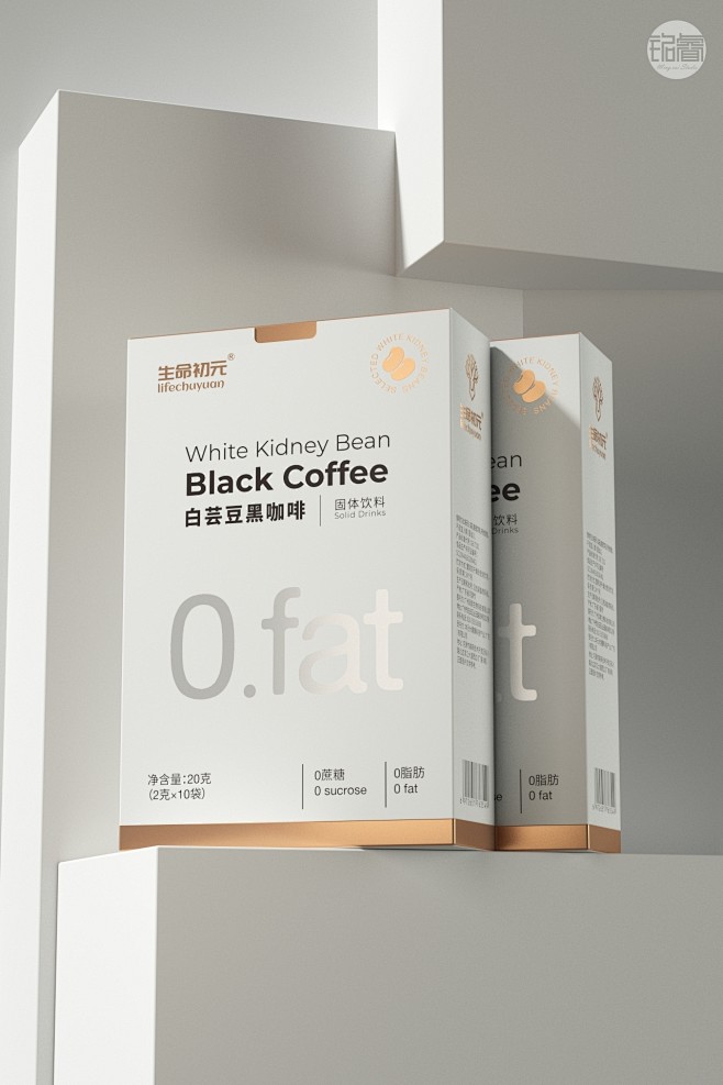保健品白芸豆黑咖啡固体饮料包装设计刘益铭...