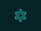 Flower symbol mark logo icon star floral leaf flower