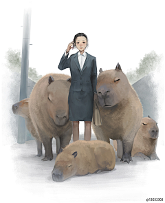 无面云采集到插画师 もの久保