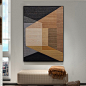 手绘油画 北欧抽象玄关过道装饰画 几何艺术客厅loft工业风油画-tmall.com天猫