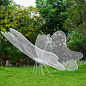 铁艺镂空蝴蝶雕塑创意不锈钢丝昆虫动物园林景观小品夜发光装饰品-淘宝网