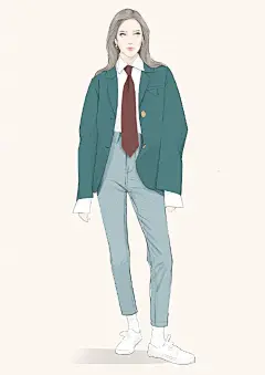 插画家 Alex Tang 绘制的时尚人物插画，太好看了

#潮流趋势大赏# ​​​​