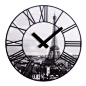 荷兰NEXTIME正品 巴黎铁塔时尚客厅创意挂钟欧式个性挂表石英钟表