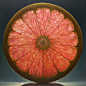 Luminous Portraits of Sliced Fruit Glow Like Stained Glass Windows : Artist Dennis Wojtkiewicz paints enormous portraits of sliced fruit, often scaling four feet across or more. Each oil on canvas painting focuses exclusively on the edible subject, with d