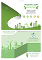Eco energy concept brochure design template.infogr