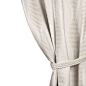 Madura Lodge Geometric Pencil Pleat Single Curtain Panel Size per Panel: 57.87" W x 117" L