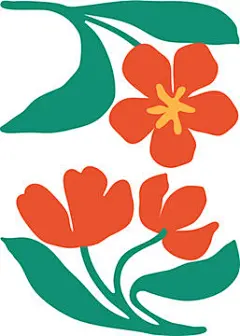 图源免费EPS |抽象植物墙艺术矢量图
