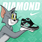#sneaker art# Diamond x Nike SB Dunk Low （1080 x 1080）