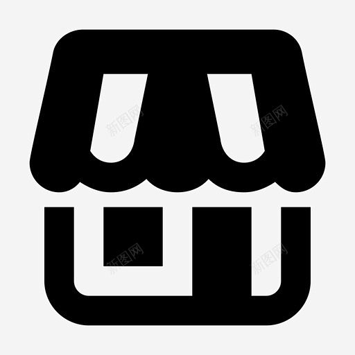 商店便利店市场图标 UI图标 设计图片 免费下载 页面网页 平面电商 创意素材