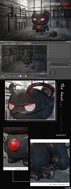 waimanteng采集到c4d机械风