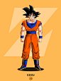 Goku Digital Illustration : An illustration of Goku made using brush tool in Adobe Photoshop