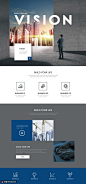商业建筑现代城市西装男士企业页面 web网页 商务办公
