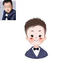 臾不知 Q版头像可爱儿童卡通动漫画插画蜡笔手绘头像设计定制-淘宝网