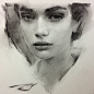 Quick sketch in charcoal. #art #charcoal available for $200: 