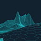 酷炫科技感山脉起伏3D立体背景纹理装饰269 平面设计 抽象元素