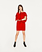 ZARA 女装 手臂叠层装饰连衣裙 00264032600-tmall.com天猫