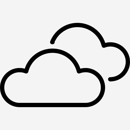 阴天图标 https://88ICON.com 性质 云 天气 光照