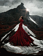 dark fantasy Fashion  Landscape model Photography  photoshoot Style