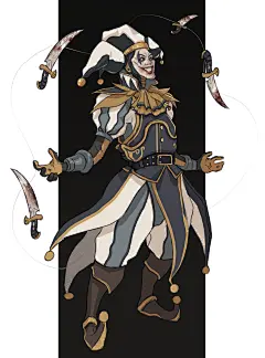 Zagaroth, The Travelling Jester, Niles Arguelles : Backstory
Wherever there's a fair, you know jesters would be there. With their entertaining quips and magnificent acts, it's safe to say everybody looks forward to these funny folks to brighten up their d