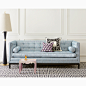 Jonathan Adler Lampert Sofa : Signature Style.Our Lampert Sofa hits all the right notes—the high tuxedo back gives it an elegant yet formal presence, while the bolsters make it super comfy. Explore our custom upholstery program—you can't go wrong with vel