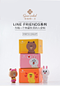 洁丽雅line-friends棉柔巾 一次性毛巾洁面巾擦脸美容巾 40片*3盒-tmall.com天猫