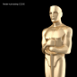3D Oscar Statue for Photoshop : 3d model for photoshop CC2015 or previews versions, minimum version CS6 extended, that support 3d files