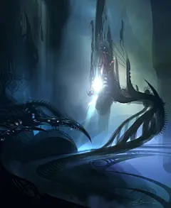 CG游戏原画科幻魔幻场景概念设定图集丨宇宙外星飞船/动画漫画电影CG概念手绘创作