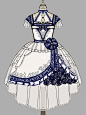 【华丽款】白绀色会有人喜欢嘛～ : #吃我一口lolita安利  #lolita  #Lolita设计  #Lolita  是～白绀 蹲负责电阻