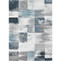 Belle Luxury Geometric Blue Rug II