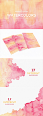 浅色水彩肌理纹理背景素材 Watercolor Backgrounds【jpg】_背景底纹_乐分享素材网_psd素材_平面素材_png素材_免费素材_素材共享平台