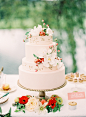 pink wedding cake