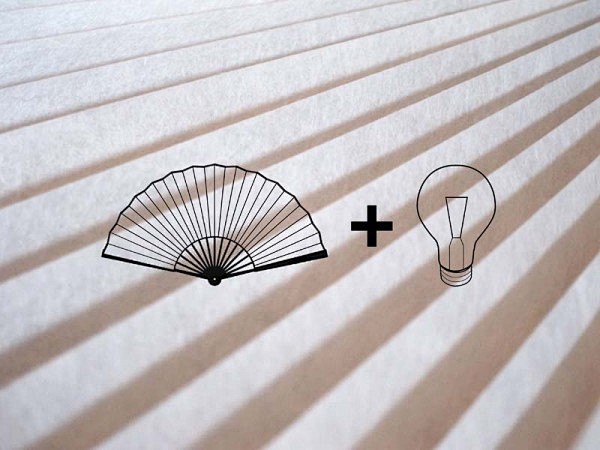 竹子制作了扇子灯Fan Lamp