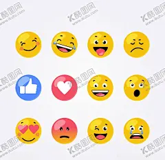 表情 【酷图网】表情,表情包,卡通表情,AI设计素材,AI矢量图