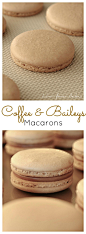 Coffee & Baileys in macaron form could be the best thing ever. | livforcake.com