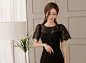 ▼SonYoonJoo▲180430图片_RO更新(黑胶百老汇织花网纹蕾丝礼裙)_看图_孙允珠吧_百度贴吧