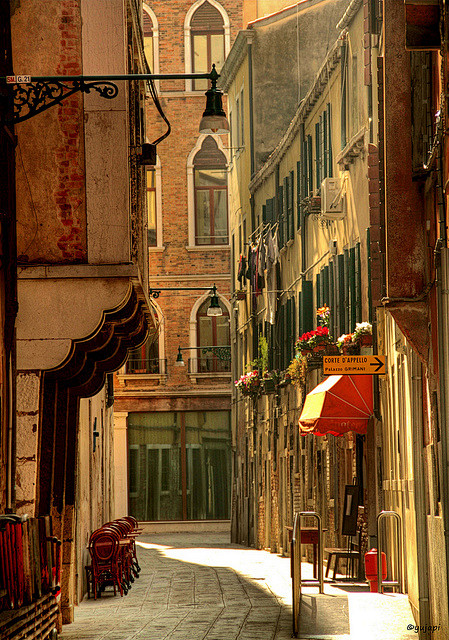 侧街，威尼斯，意大利