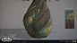 World of Warcraft Shadowlands - Ardenweald Pod Trees, Kate McKee : These trees are some of my favorites I have ever gotten to make. They were concepted by my colleague Servando Lupini who designed such a unique look for them. I knew this one would be a ch