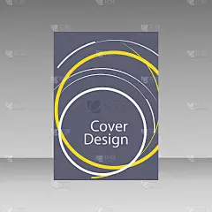 抽象线圆设计宣传册模板