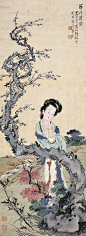 梅花仕女-中国书画(一)-荣宝艺术精品拍卖会（第46期）-北京荣宝拍卖有限公司