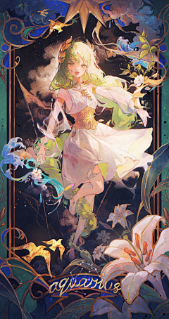 万能の大魔王采集到装饰画式插画