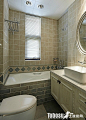 豪华美式卫生间瓷砖设计效果图片—土拨鼠装饰设计门户