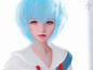 rei ayanami fanart, Ruoxin Zhang : 练习...