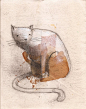 油画风格的现代主义插画