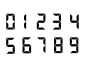 常规通用简约风单色机械数字组合贴纸元素素材_193630870